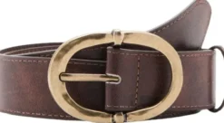 Textured metal buckle belt