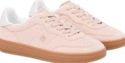 TH Monogram Plaque Suede Trainers
