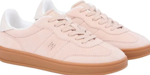 TH Monogram Plaque Suede Trainers