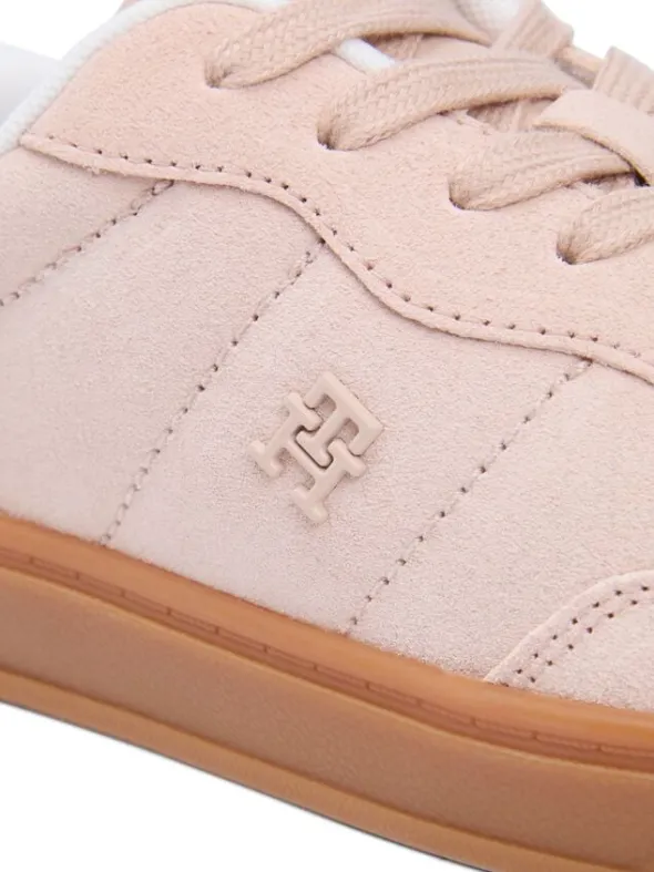 TH Monogram Plaque Suede Trainers