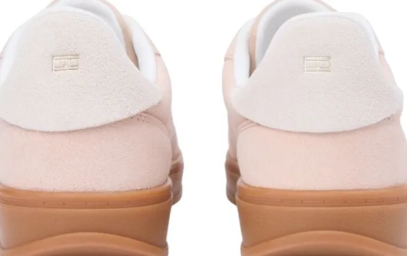 TH Monogram Plaque Suede Trainers