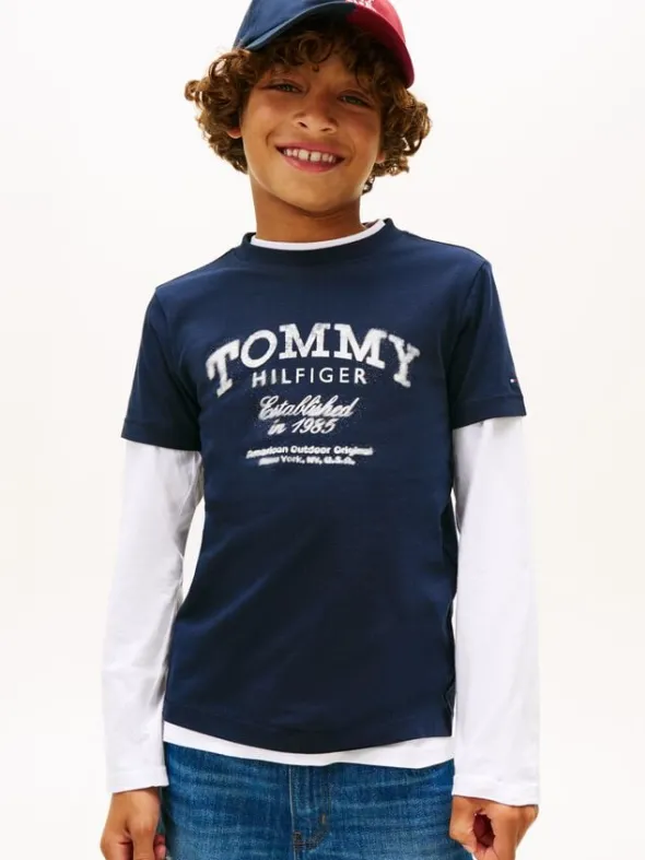 TOMMY FADED PRINT T-SHIRT SS