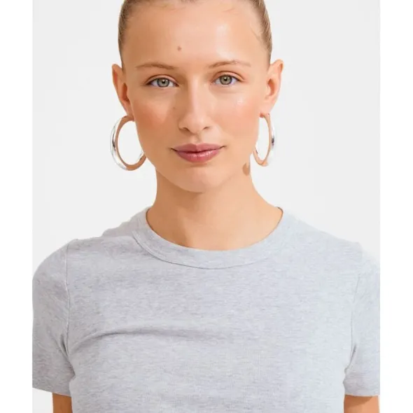 TOVIN hoop earrings silver-plated