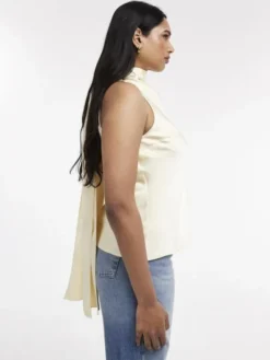 TSEVINE SCARF TOP WVN