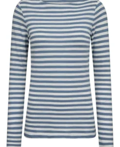 T-shirt, long sleeve, boat neck, st