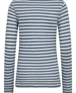T-shirt, long sleeve, boat neck, st