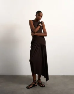 TSJULIE BUBBLE HAM MAXI DRESS JRS