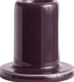 Tube Candleholder-Small-Bordeaux