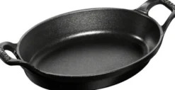 Ugnsform 21 Svart Oval Gjutjärn