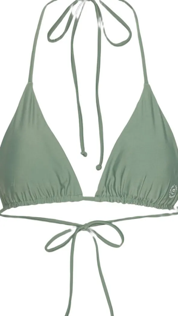 Uluwatu padded triangle bikini top - Army