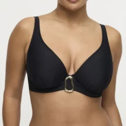 Uvita padded plunge bikini top