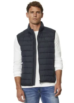 Vest, sdnd, stand-up collar, zip po