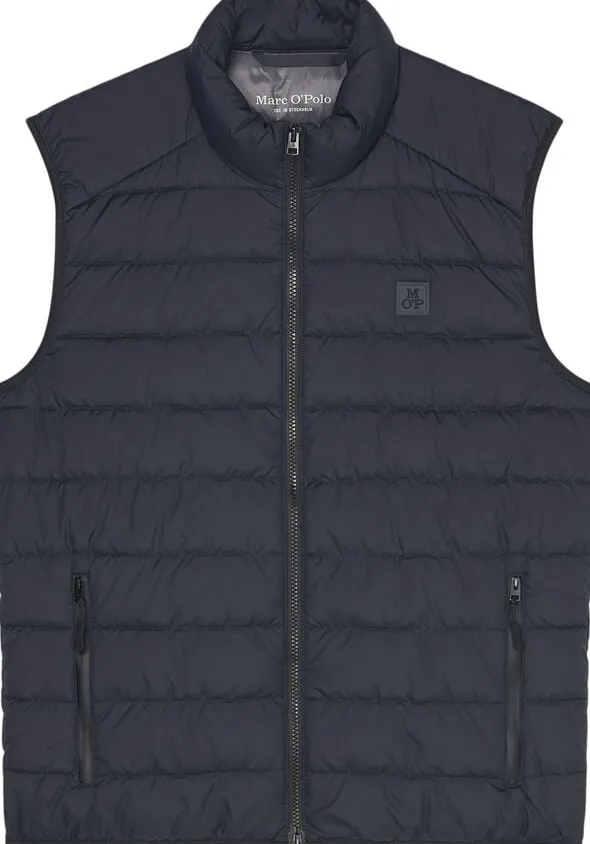 Vest, sdnd, stand-up collar, zip po