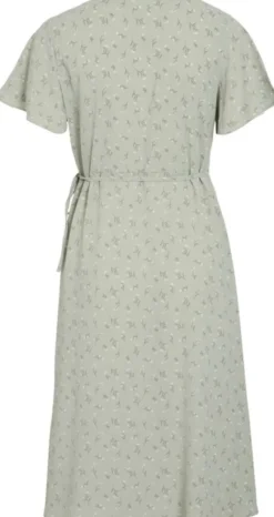 VILOVIE S/S WRAP MIDI DRESS - NOOS
