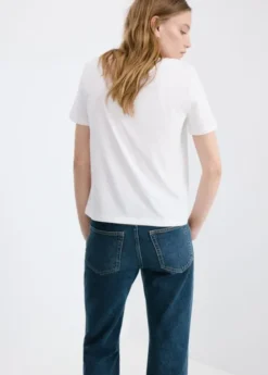 V-neck cotton T-shirt