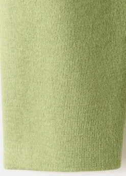 V-neck knit sweater