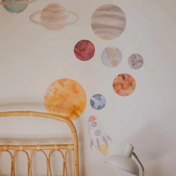 Wallsticker Solsystemet