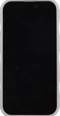 Wavy Case iPhone 16e/15/14/13 Wool Gray/Transparent