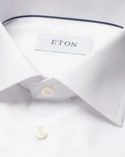White Signature Twill Shirt - Contemporary Fit