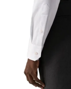 White Signature Twill Shirt - Contemporary Fit