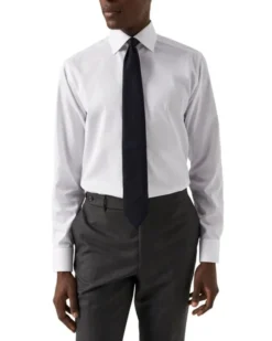 White Signature Twill Shirt - Contemporary Fit