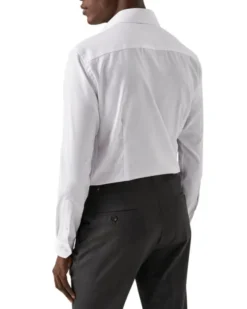 White Signature Twill Shirt - Contemporary Fit