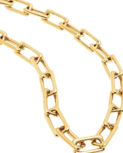 Women's Gold Paperclip Chain