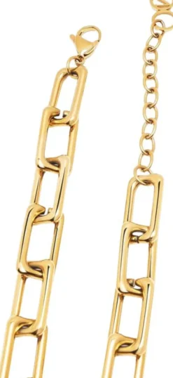Women's Gold Paperclip Chain