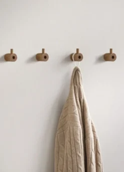 Wooden Wall Hook, Oak 100%