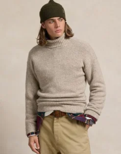 Wool-Blend Turtleneck Sweater