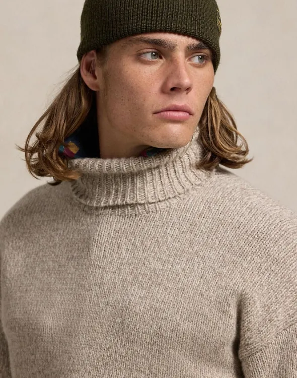 Wool-Blend Turtleneck Sweater