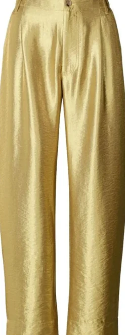 Woven gold pants - Thalia