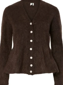 YASLIMO LS MOHAIR BLEND KNIT CARDIG