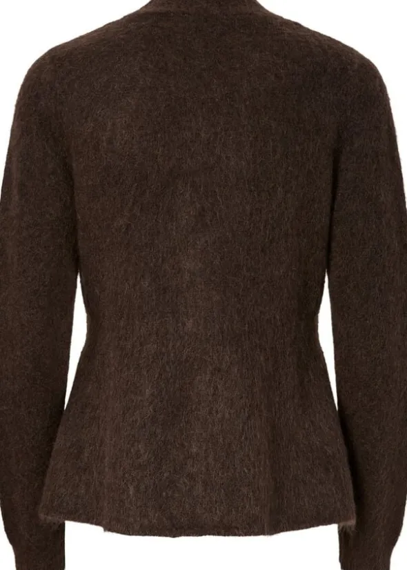 YASLIMO LS MOHAIR BLEND KNIT CARDIG