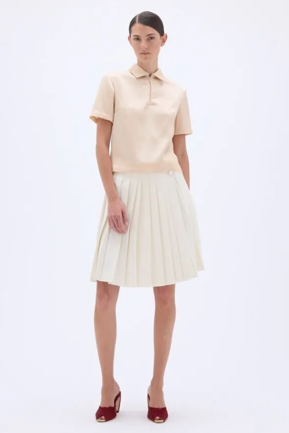 ZIPPED POLO TOP
